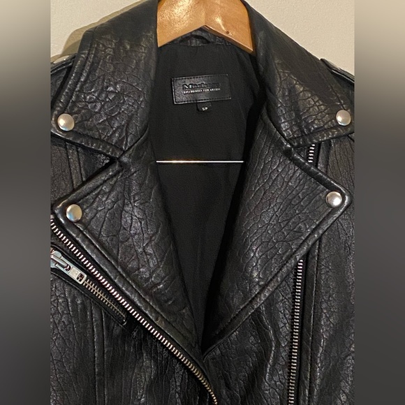 Mackage Pebbled Leather Moto Jacket - Size S - Picture 3 of 9